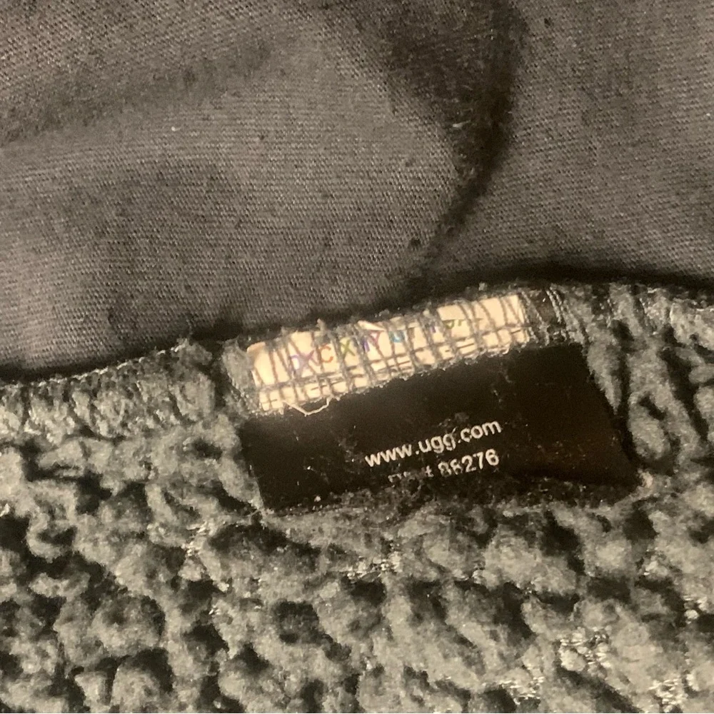 UGG Charcoal Fleece Jacket hoodie size XS women’s - Picture 7 of 8